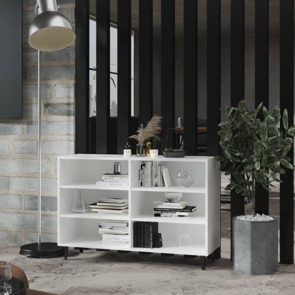 Komoda Szafka Stolik Półki do Salonu Pokoju Biała 103.5x35x70 cm