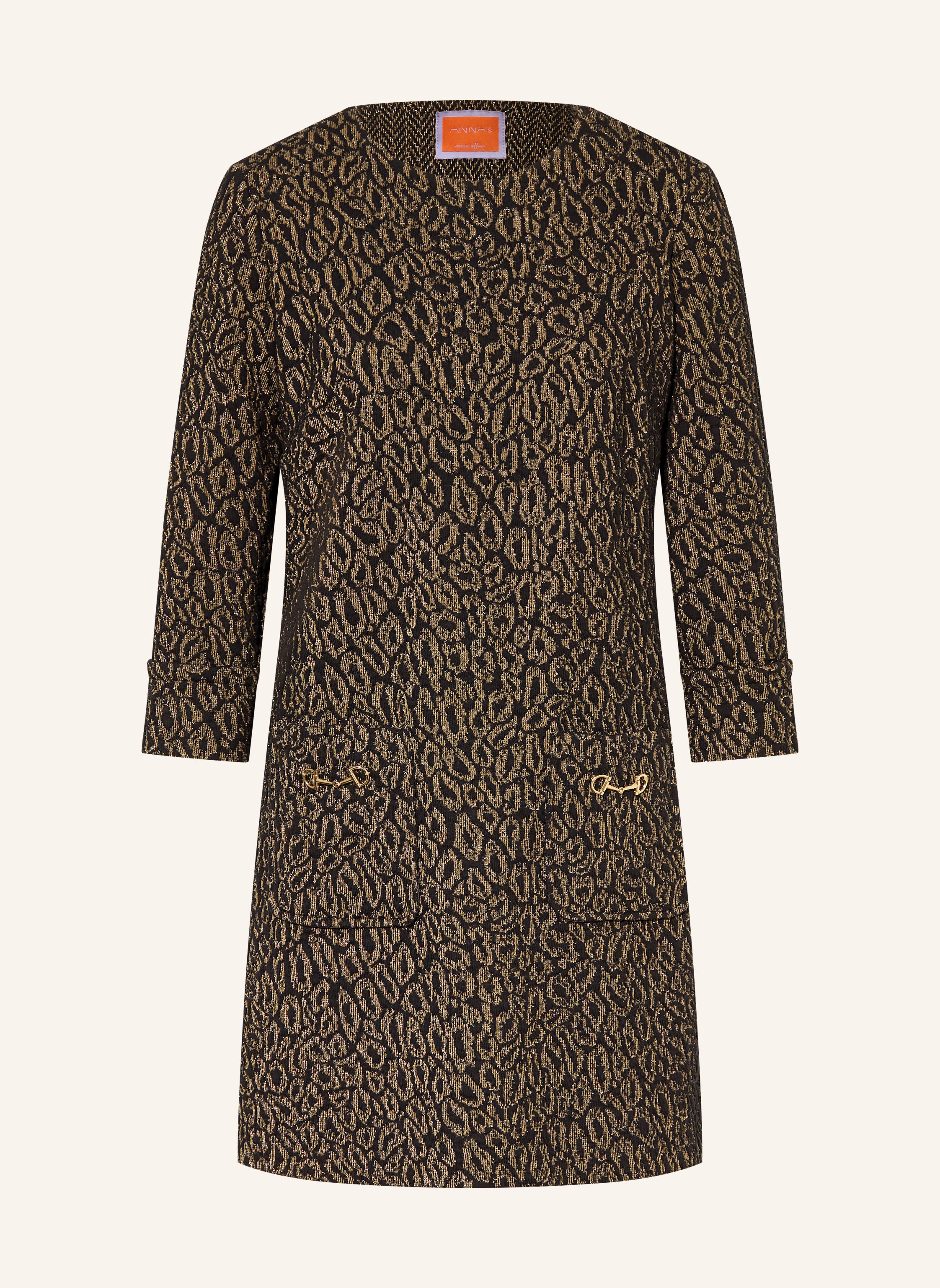 ANNA's Kleid mit Glitzergarn und 3/4-Arm