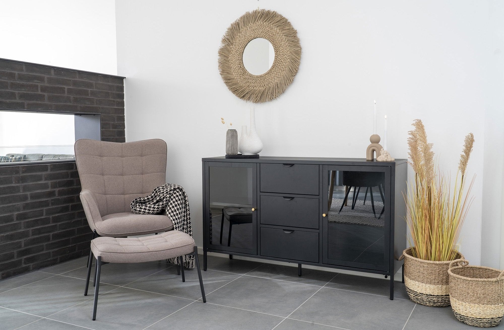 Rebellenclub Kells Dressoir - Zwart