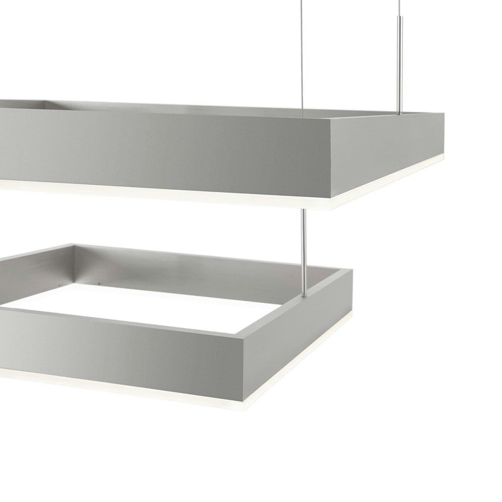 - Suspension Métal Argent 60x60x120 cm