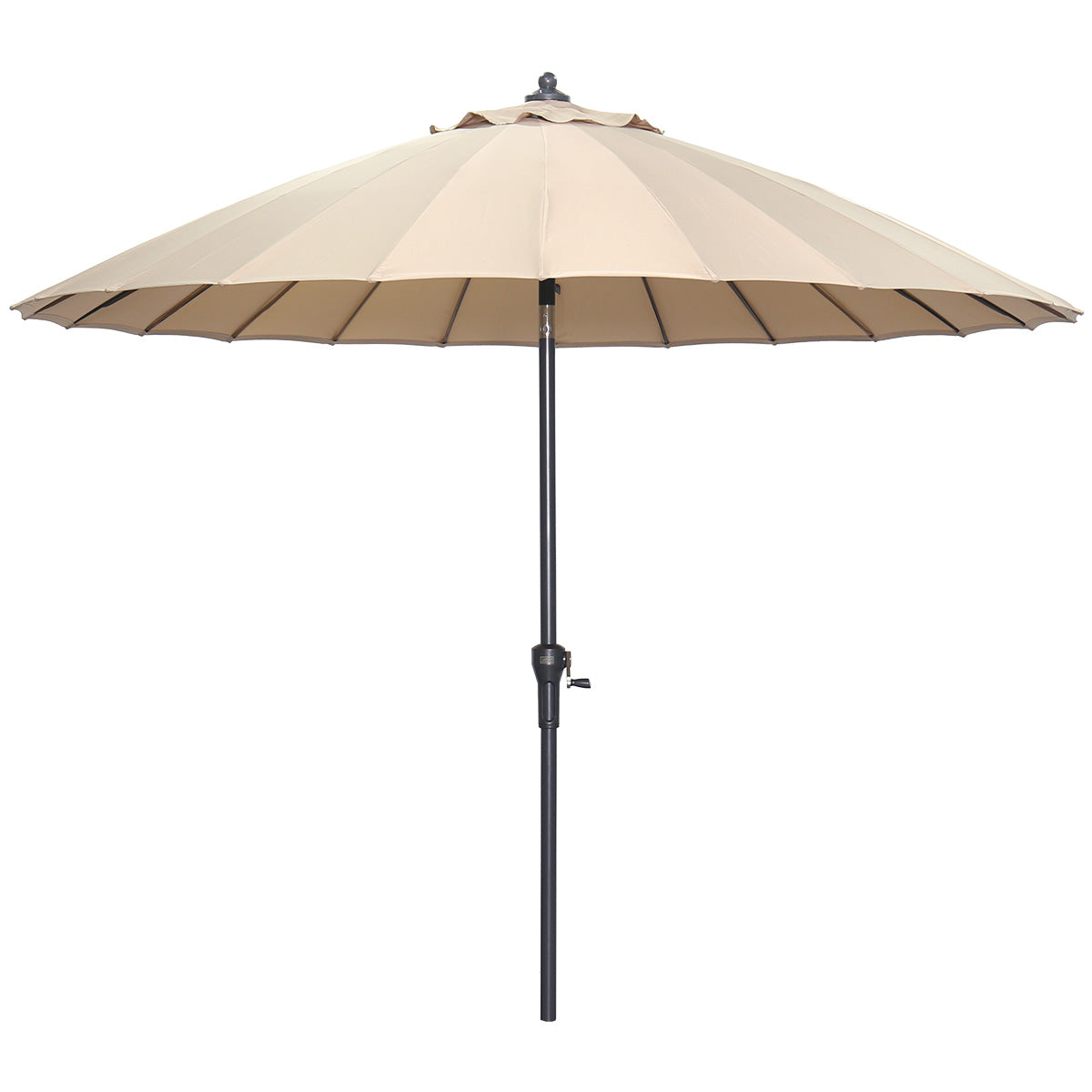 Manilla parasol - Ø250 cm - carbon black - taupe