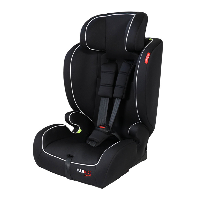 Siège pour enfant Jessie Isofix noir et blanc 76 - 150 cm CARKIDS