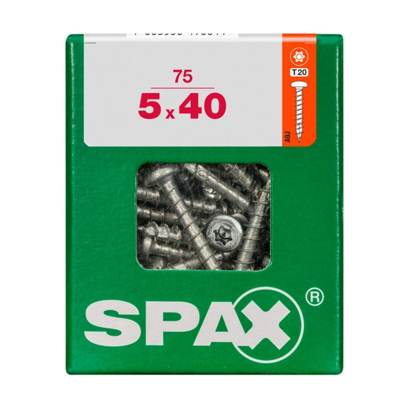 Halbrundkopf-Schraube, ØxL: 5 x 40 mm, Vollgewinde, 75 Stück