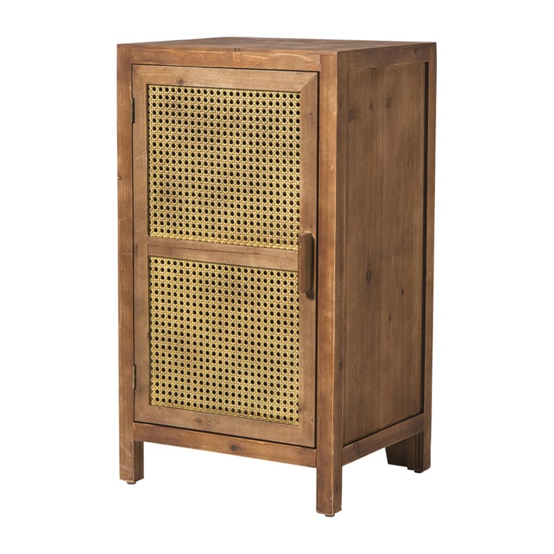 Webbing nachtkastje Bandung - bruin - 80.5x45x40.5 cm