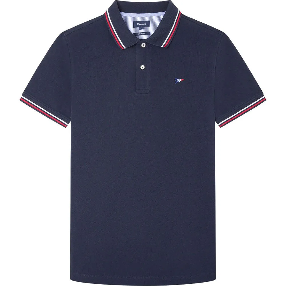 Façonnable Pima Flag short sleeve polo
