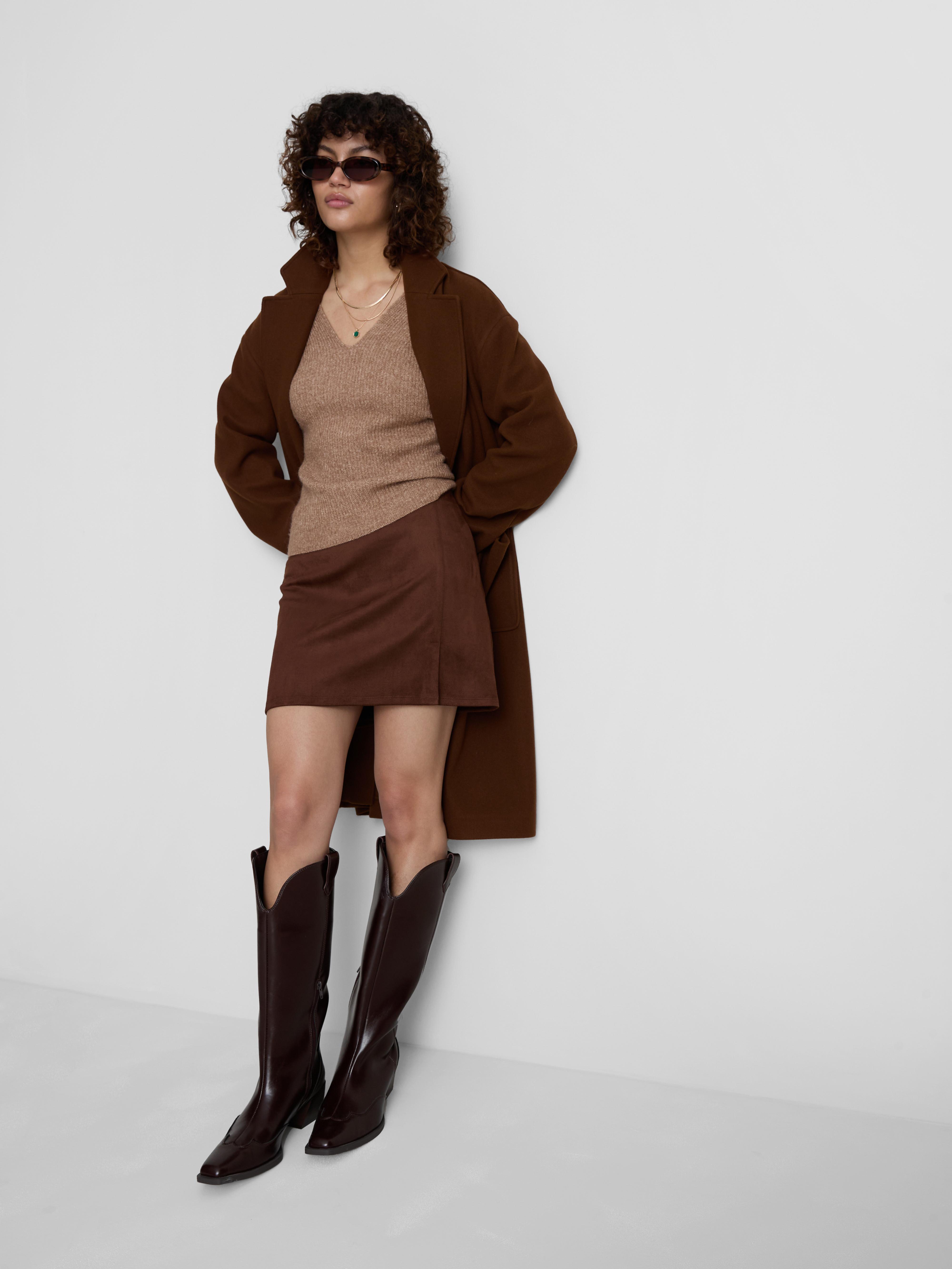 Split Hem Mini Skirt