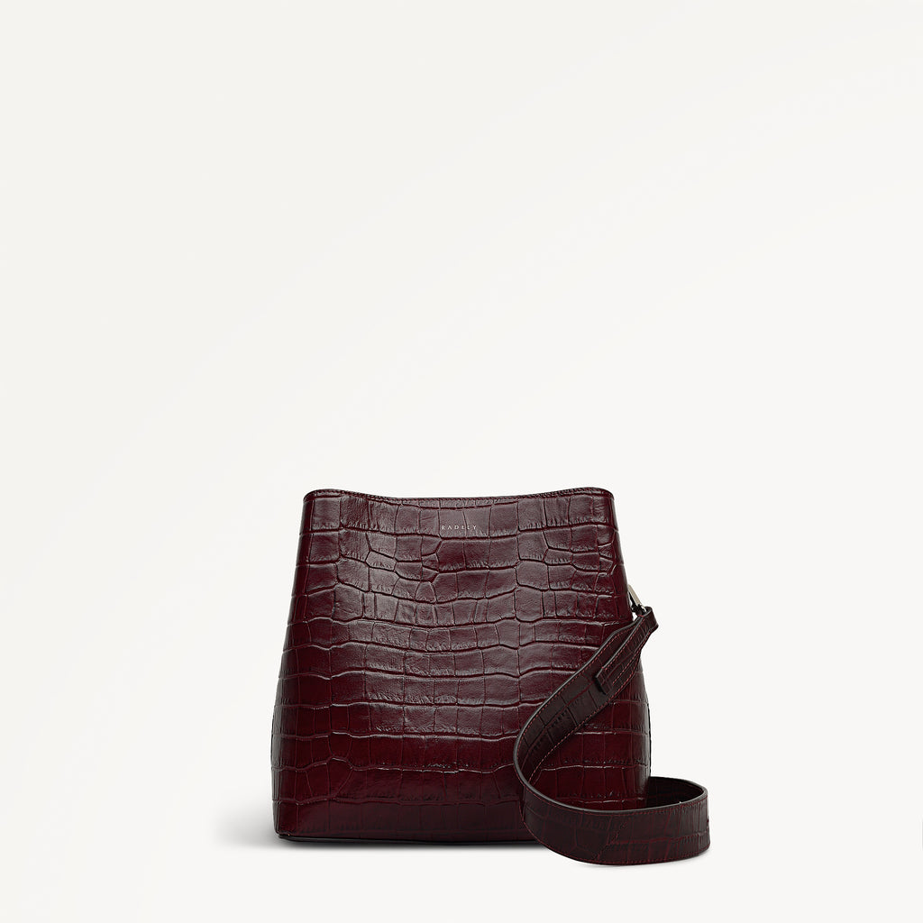 Dukes Place - Faux Croc Medium Compartment Cross Body Bag - RHE11802