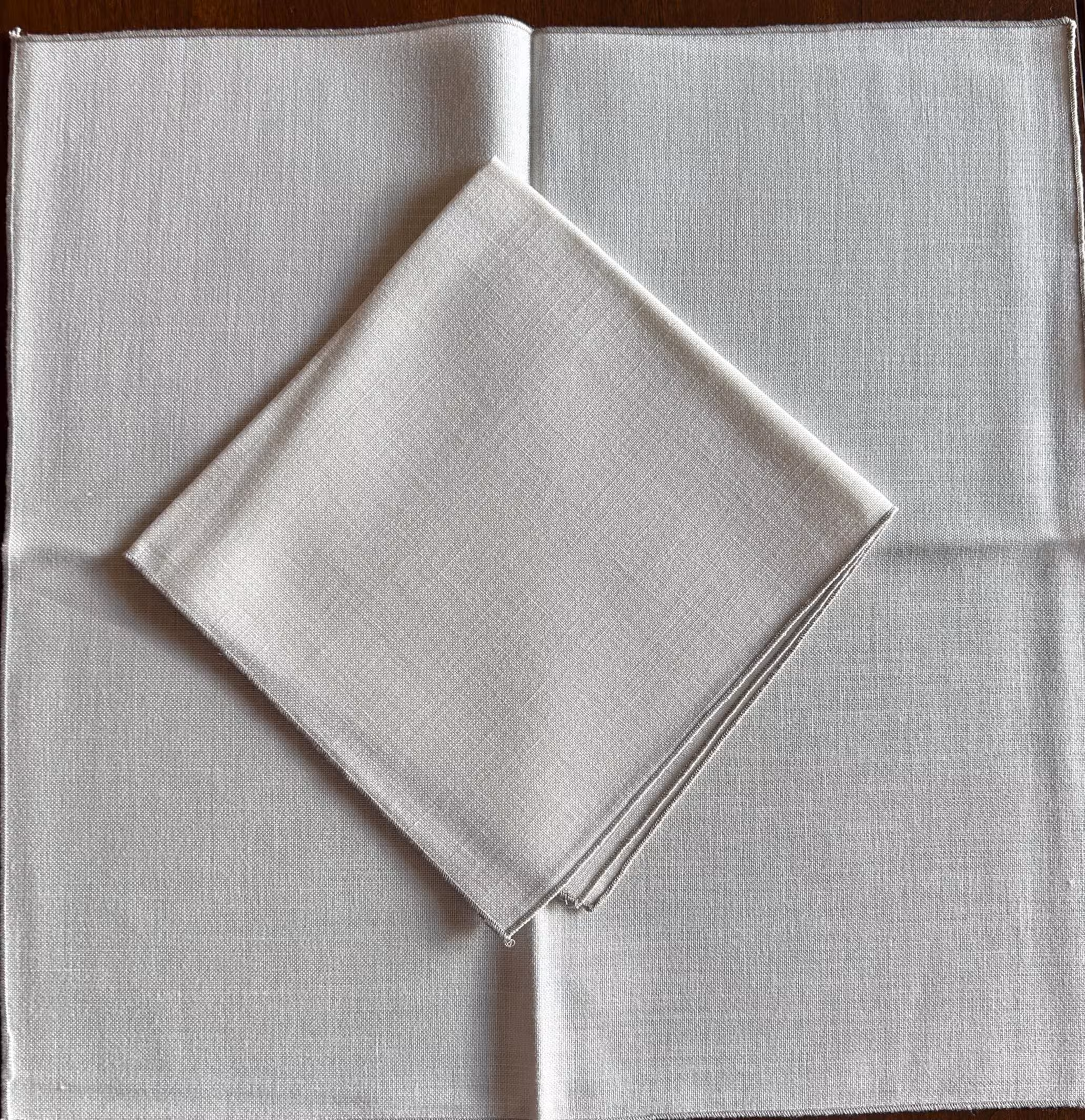 Vintage Linen Napkin Set - Hemstitched, Lace, Embroidered - Choose Your Set