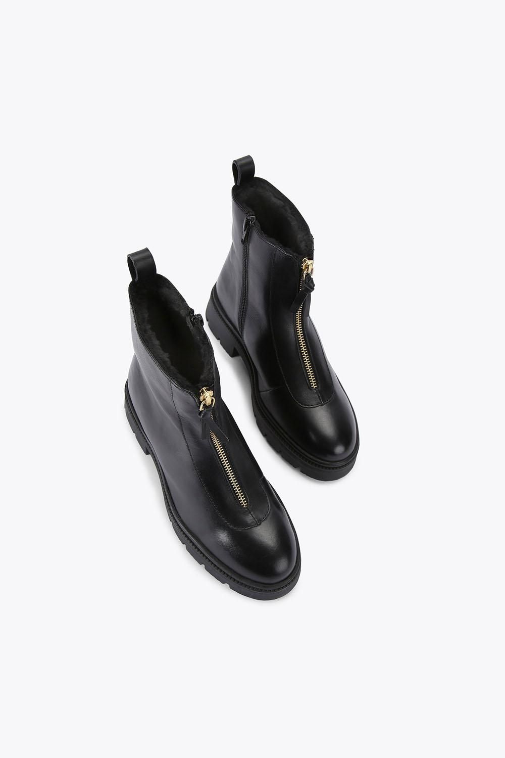 Carvela Malfa Zip Ankle' Leather Boots