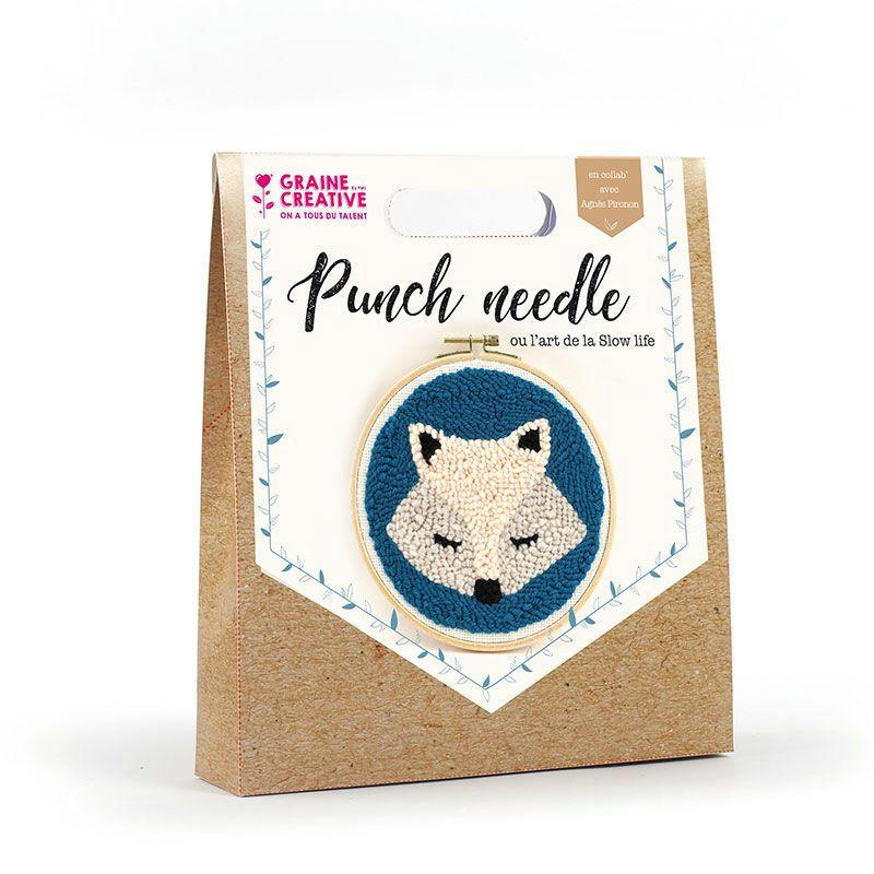 DIY - Coffret punch needle renard D20cm