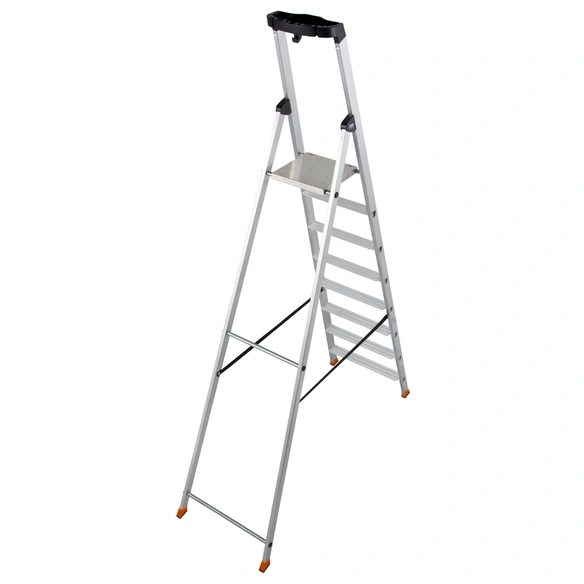 Stufen-Stehleiter »MONTO Solido«, 8 Sprossen, Aluminium