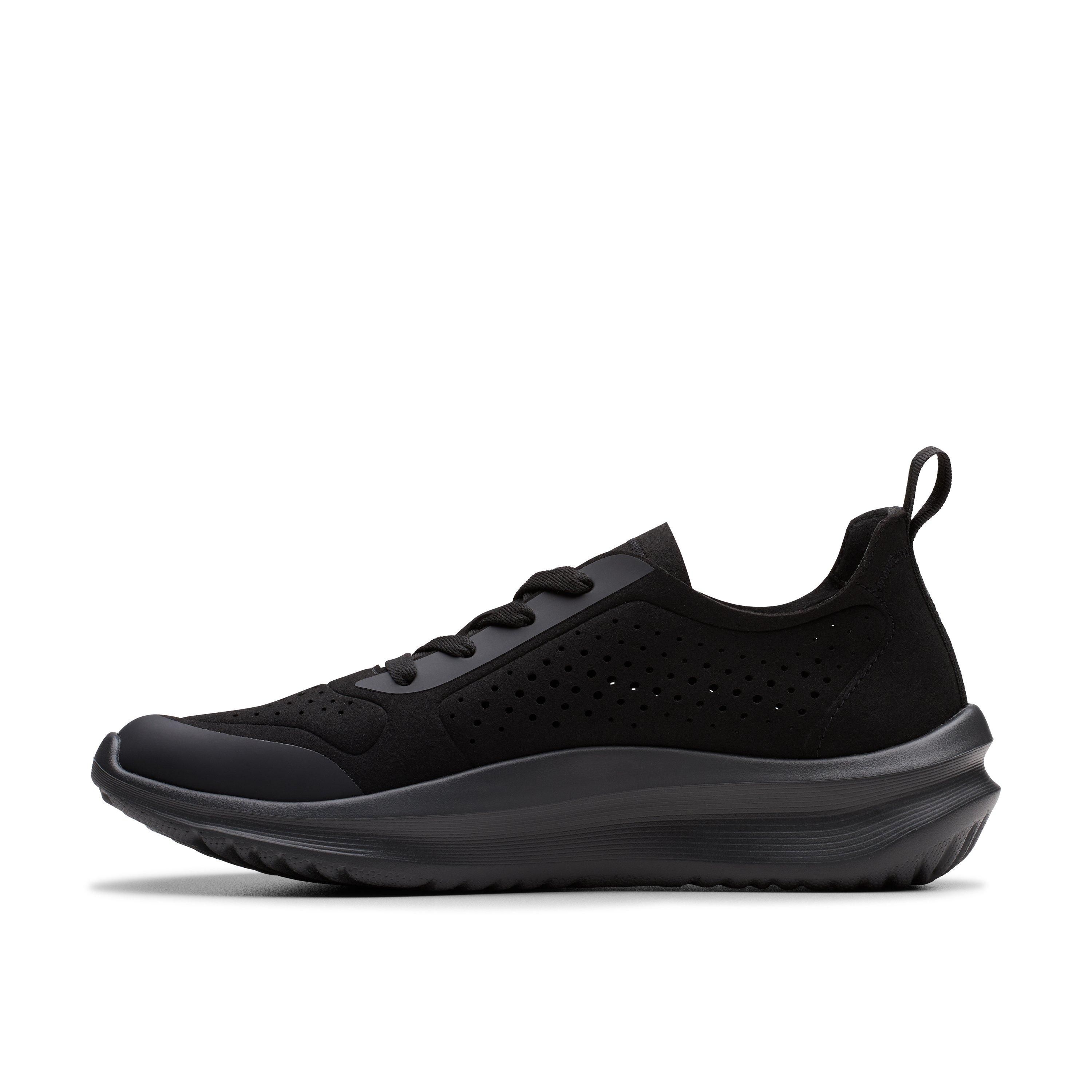 Clarks Solevana Tie Black Trainers