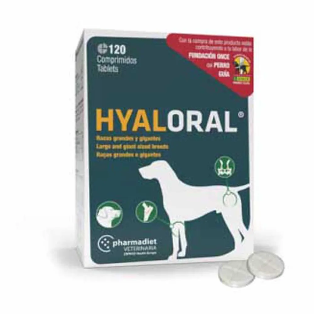 Pharmadiet Hyaloral Large Breeds 120Comp Dog Supplement