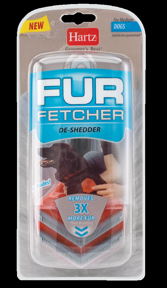 Hartz Dog Fur Fetcher De-Shedder, Medium