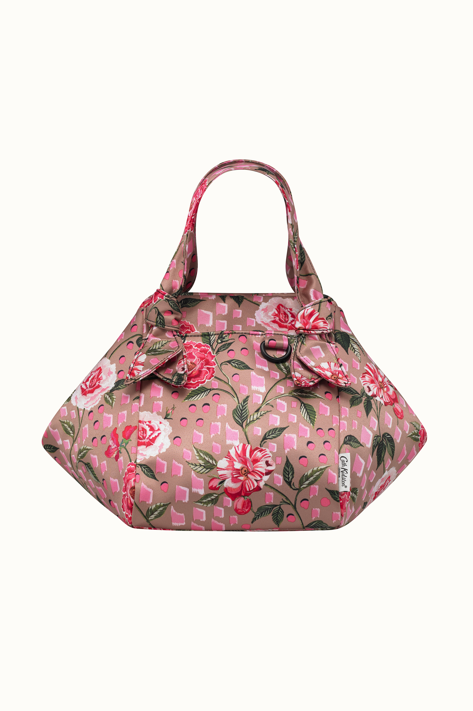 Tea Rose Recycled Satin Grab Bucket Bag