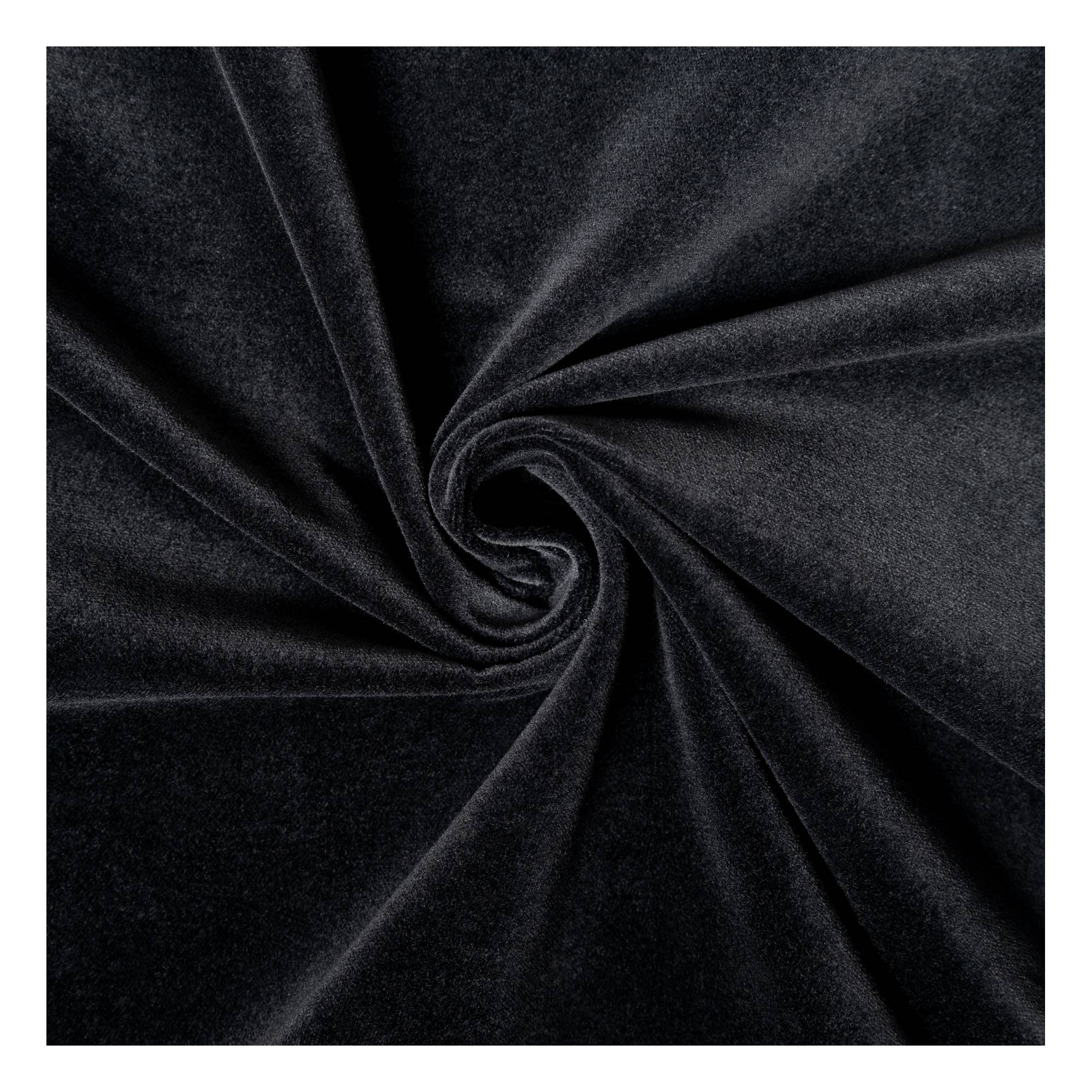 Black Cotton Velvet Fabric?by the Metre