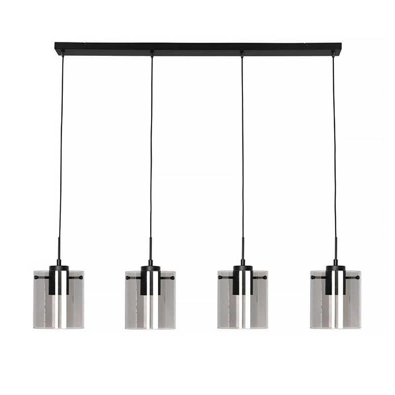 Freelight hanglamp Interno - 4 lichts - 120 x 150  cm - zwart