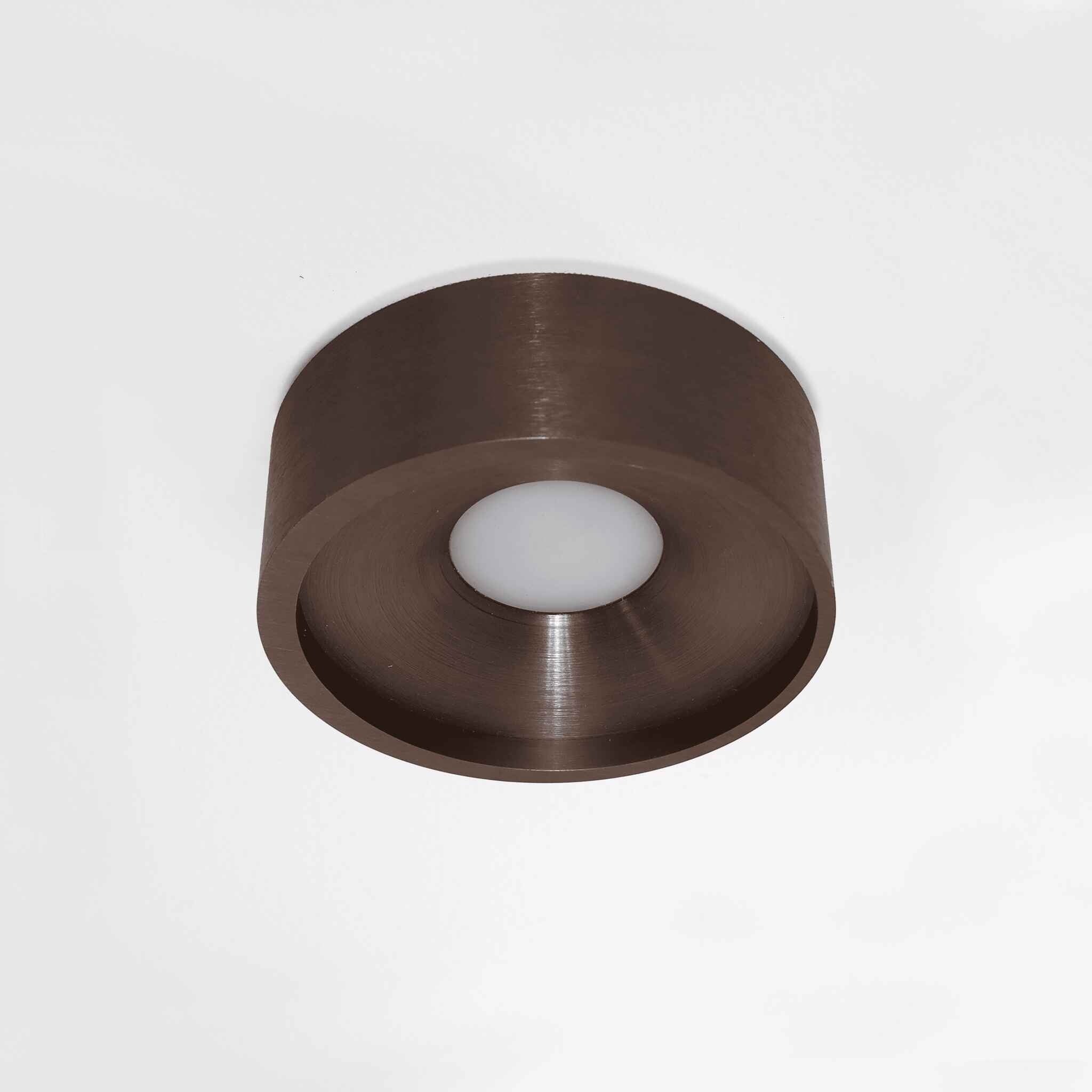 Artdelight Plafondlamp Orlando Brons Koper Ø 14cm