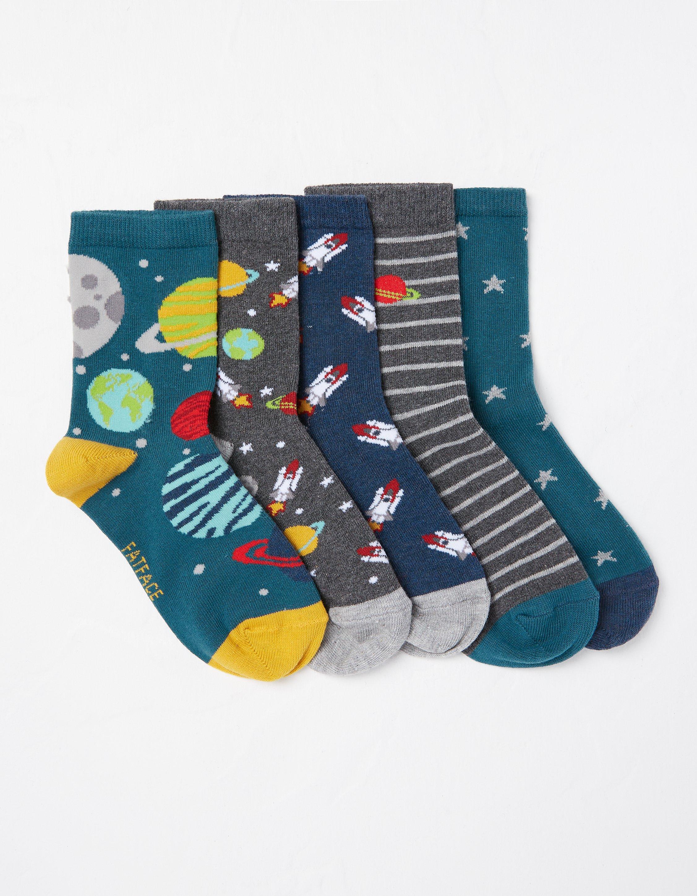 5 Pack Space Socks