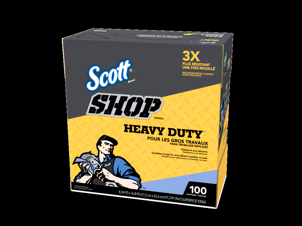 Scott Heavy Duty Reusable Multi-Purpose Shop Towels, Blue