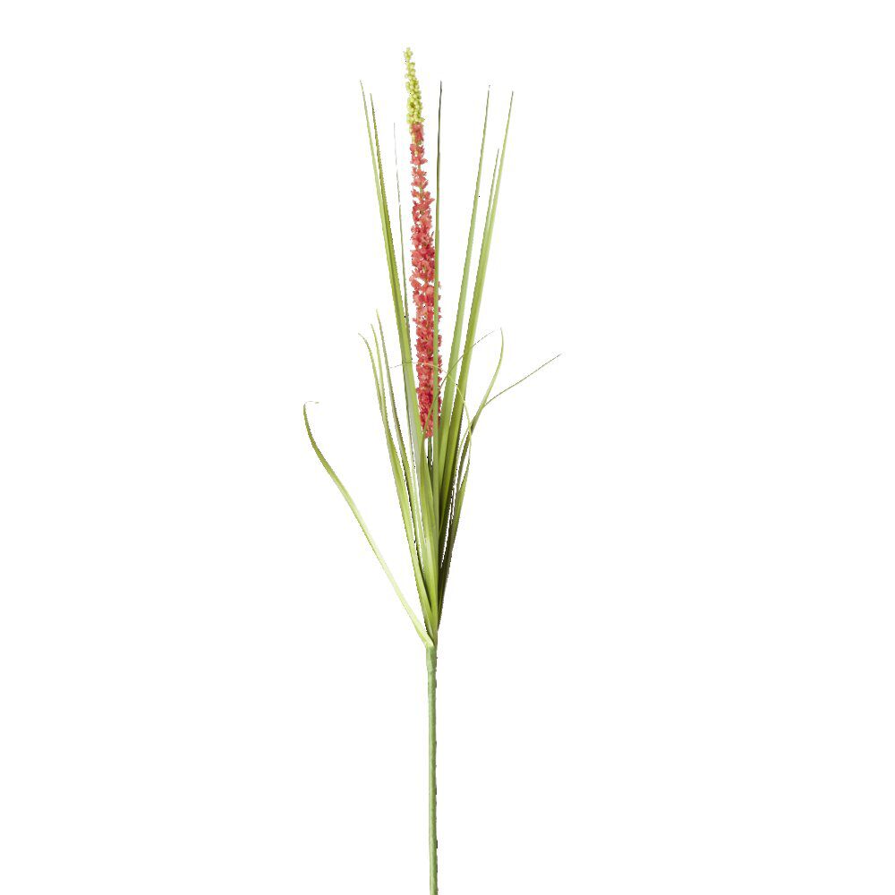 Fleur artificielle 1 tige liatris rouge clair ou foncé H90cm