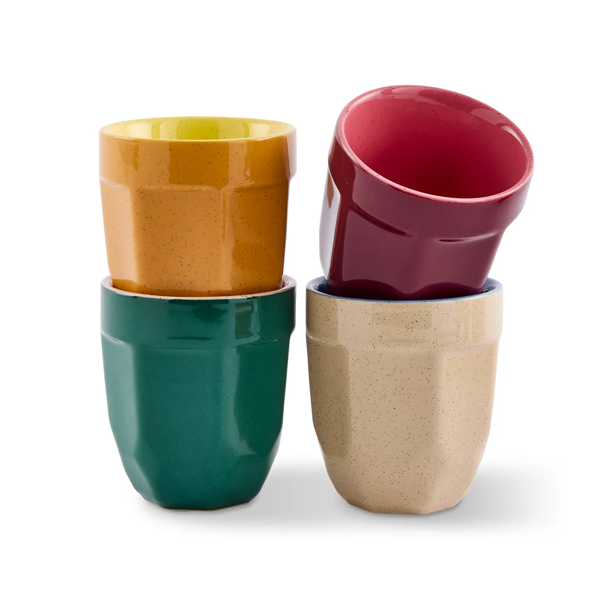 POLSPOTTEN - Latte-Tassen 4er Set, mehrfarbig