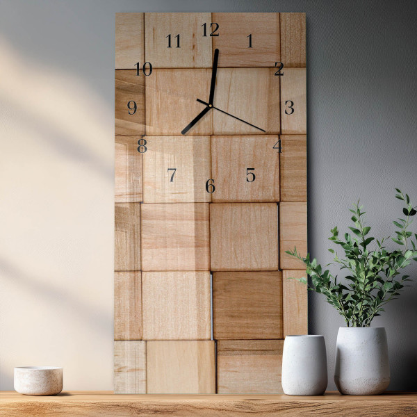 Zegar ścienny 30x60 Klocki do Zabawy design na ścianę