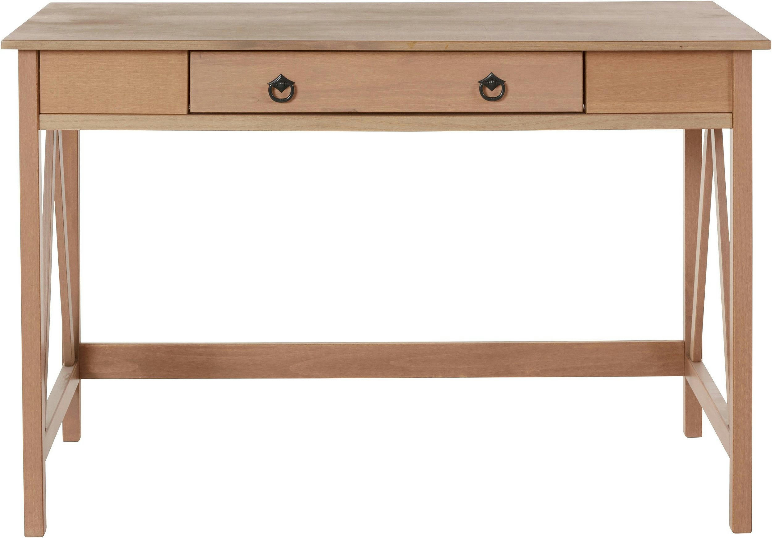 TITAN - Bureau avec 1 tiroir en pin gris