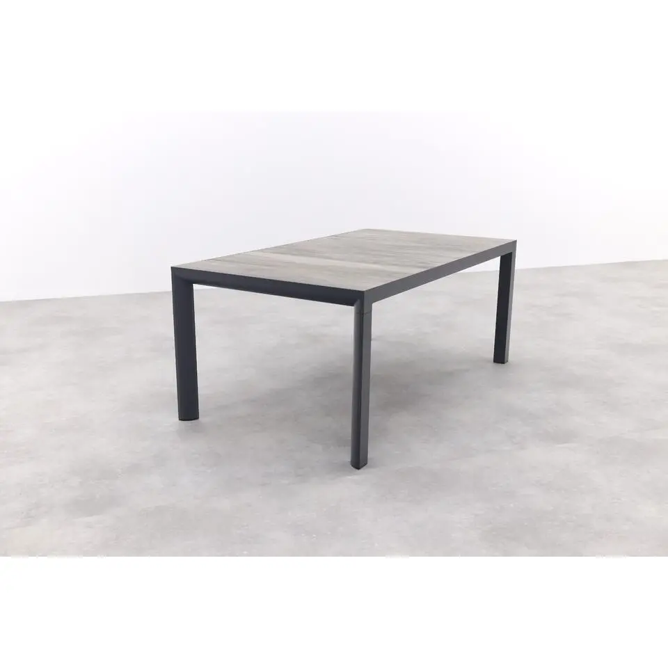 VDG Kings tuintafel antraciet - 180x100 cm