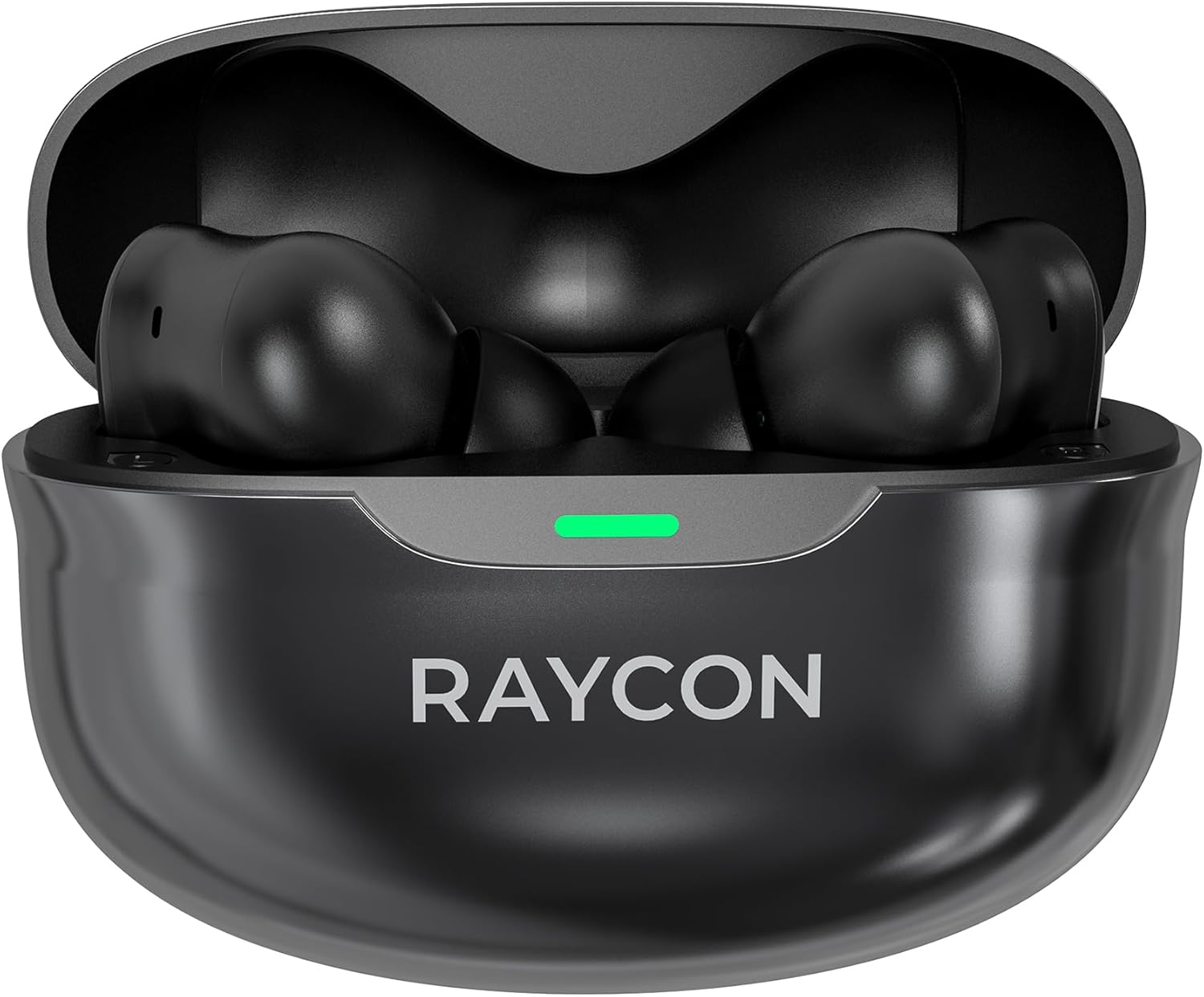 Raycon Pro Earbuds Wireless Bluetooth + 6 Microphones with Hybrid Active Noise Canceling  Sweat & Water-Resistant Earphones  Premium Wireless Ear Buds Bluetooth 40 Hours Playtime (Black)