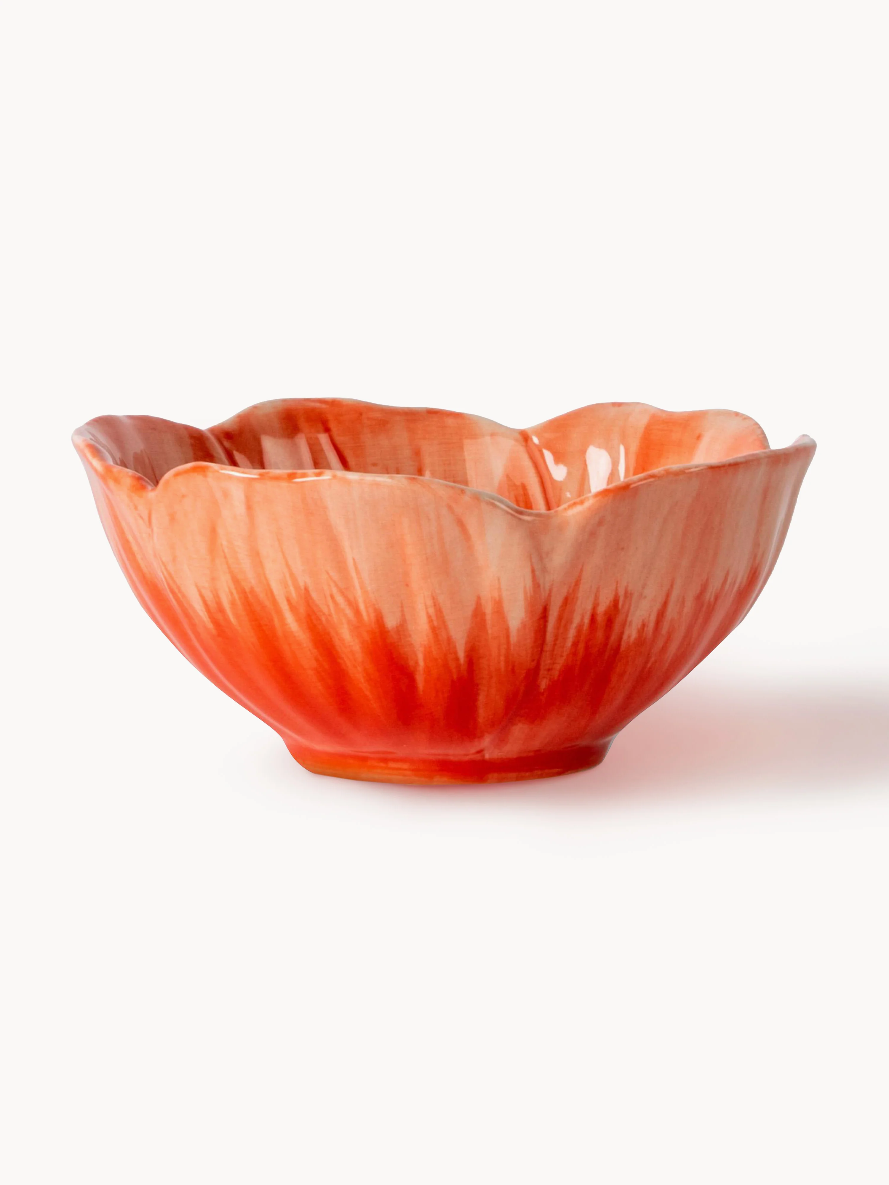 Handgemachte Snackschälchen Poppy mit Strukturmuster, 2er-Set