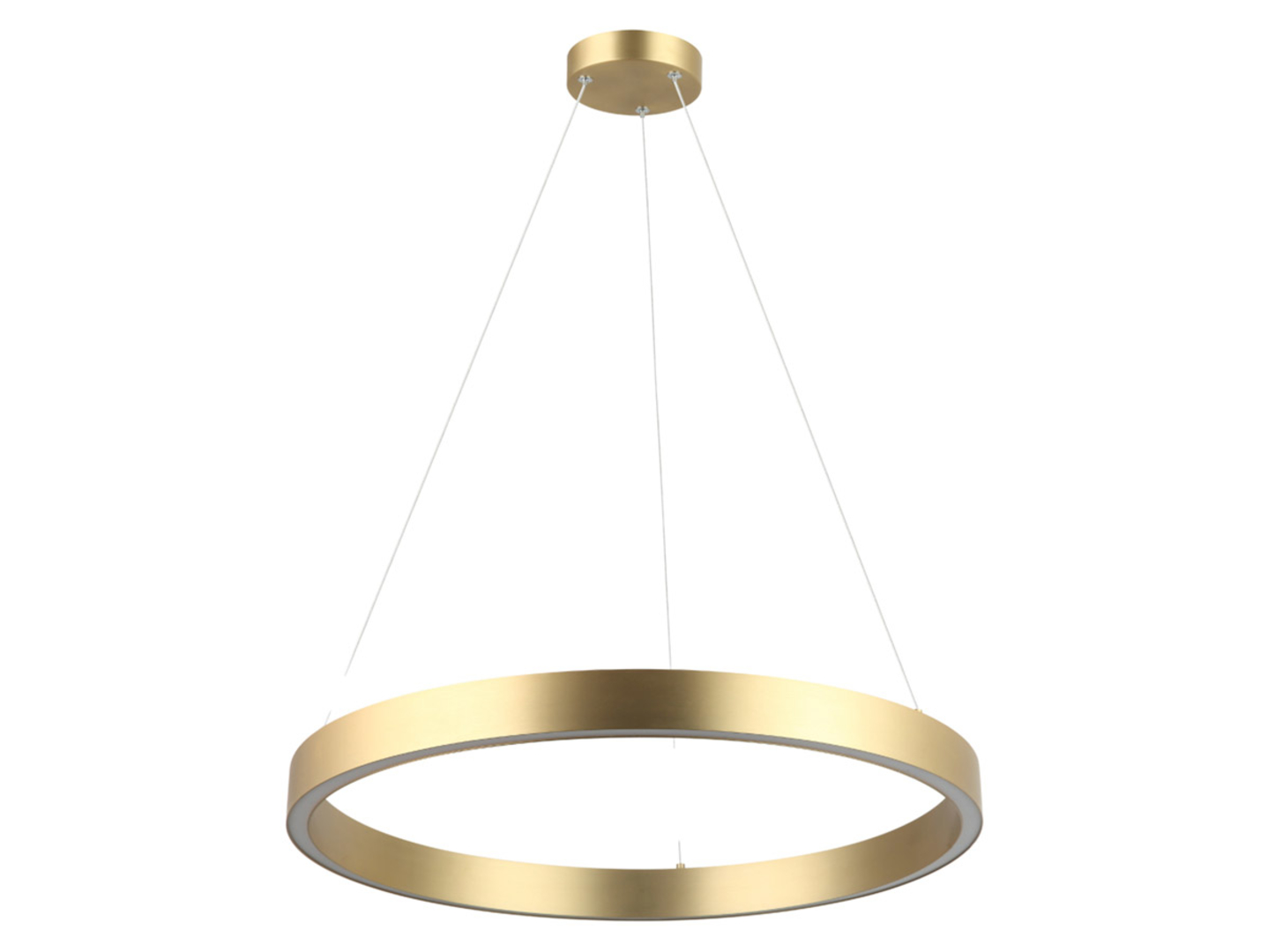 Lampa wisząca Midway LED 60 cm metalowa złota