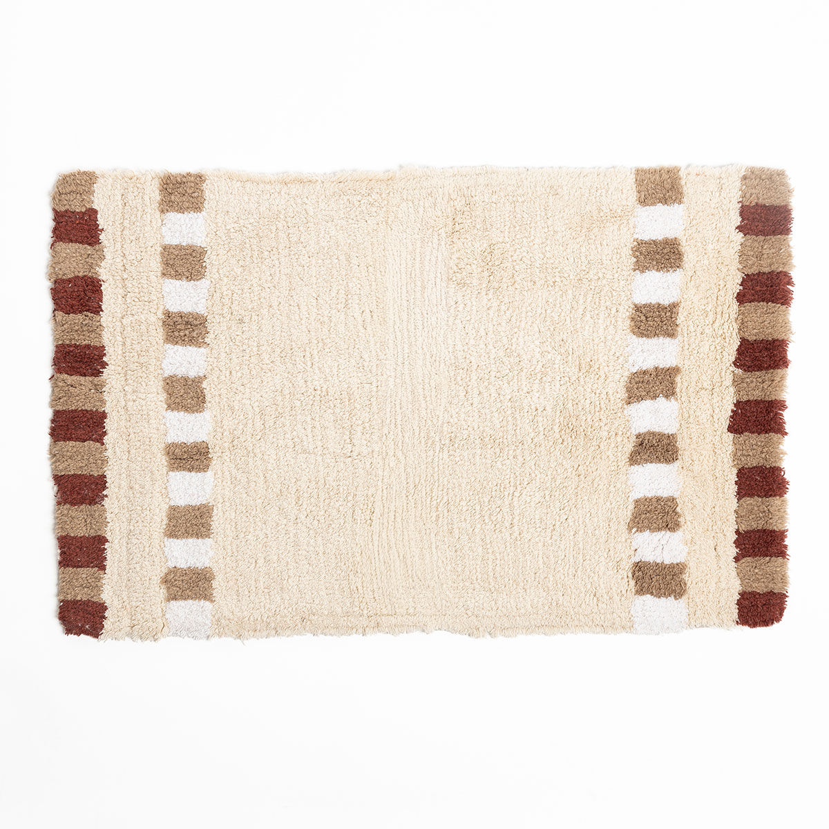 Tapete wc FLORENCE bege de algodão 50x80cm