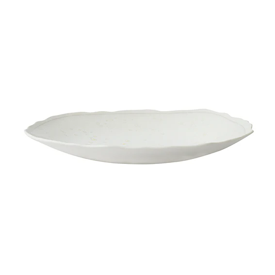 assiette plate nacre
