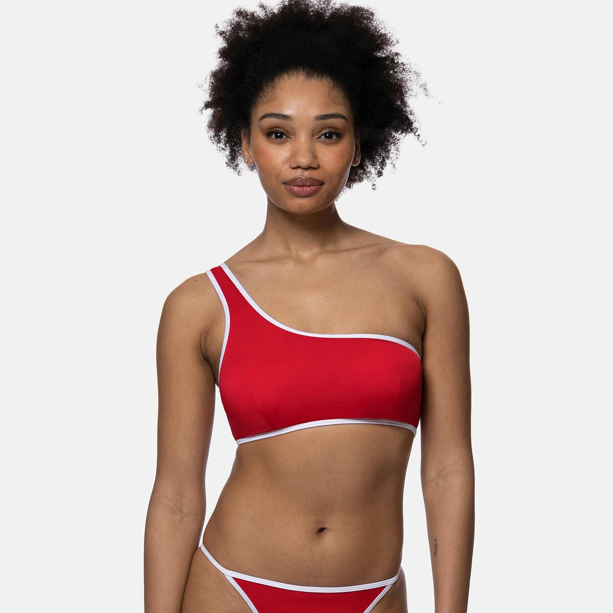 Haut de maillot de bain asymétrique