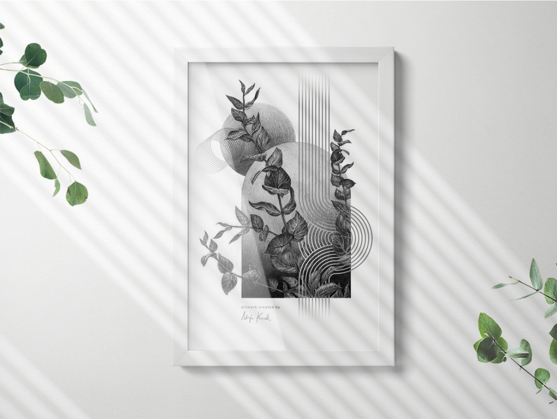 Ramka na zdjęcia plakat fotoramka nowoczesna Biały 22x32