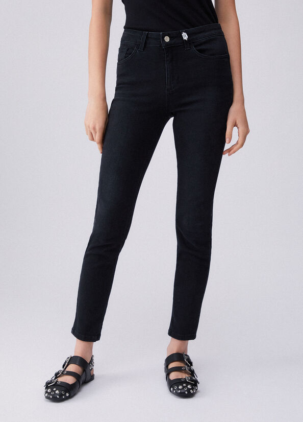 Jeans skinny a vita alta