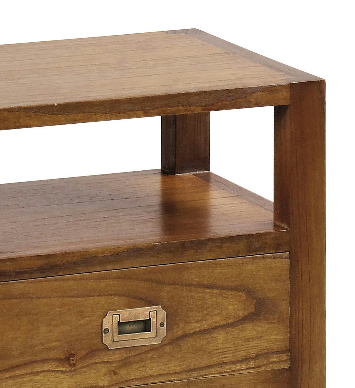 STAR - Table de chevet en bois marron L50