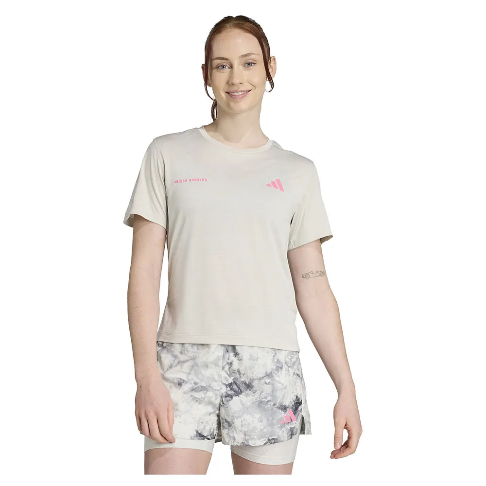 adidas Own The Run Melange short sleeve T-shirt