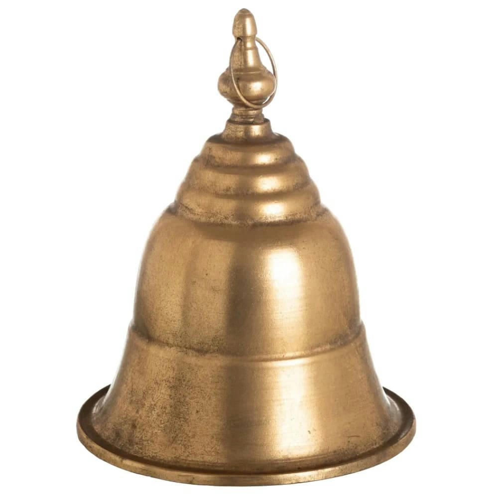 - Grande cloche de décoration en métal or