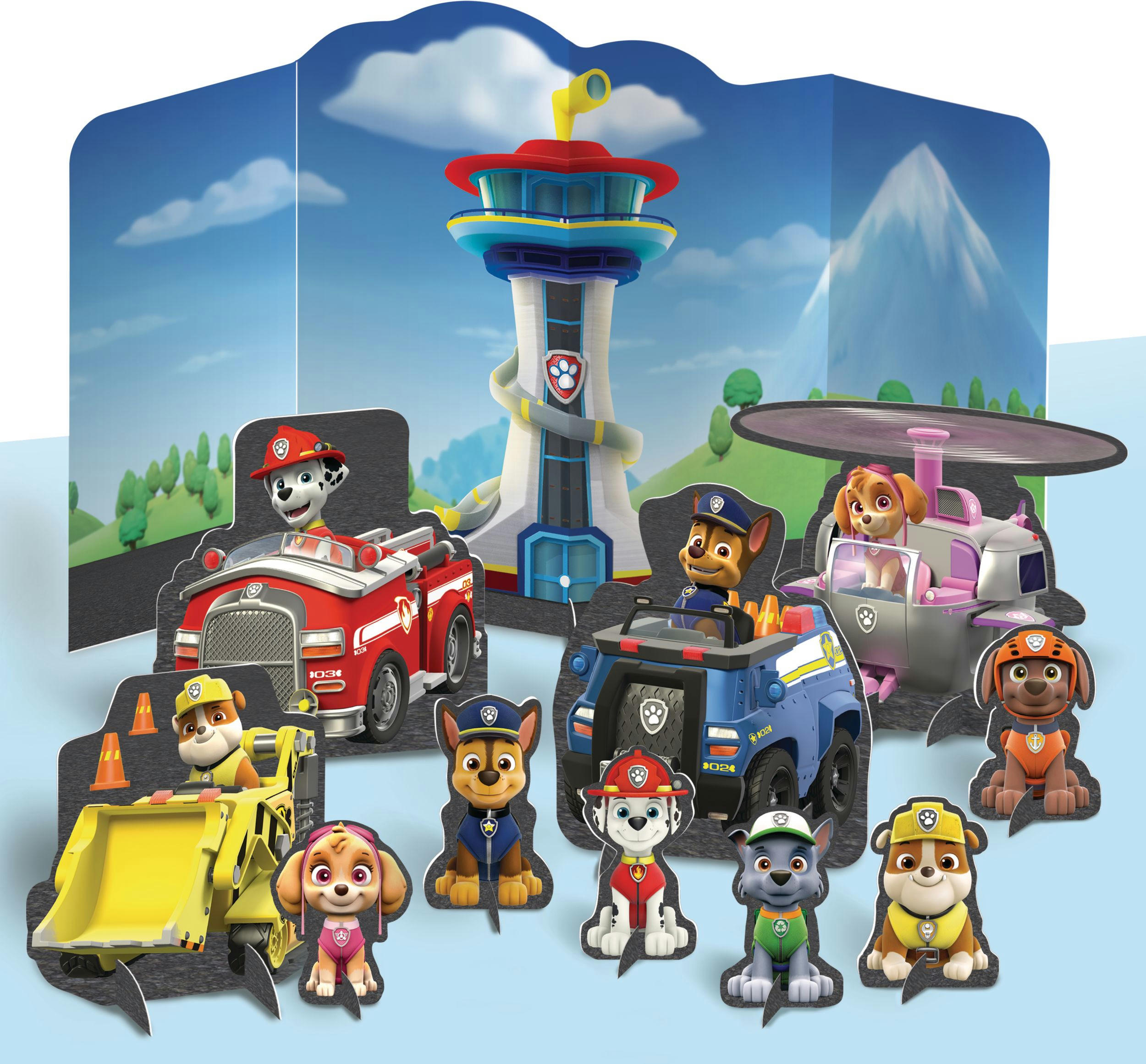 PAW Patrol Adventures Birthday Party Table Decorating Kit, 11-pc