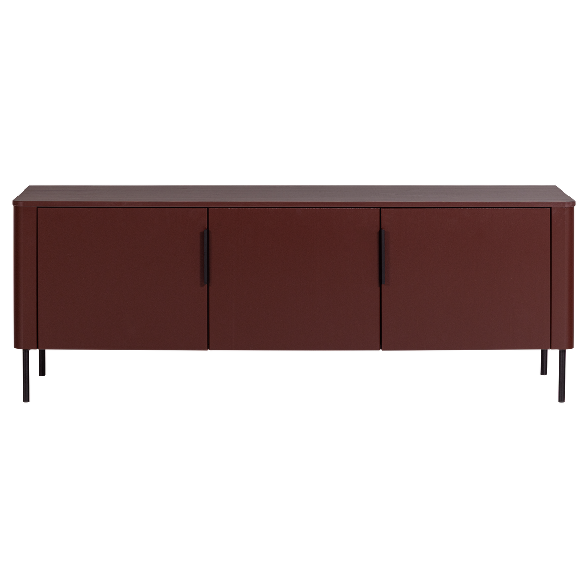 WOOOD tv meubel 154 cm Gunnar - Grenen - Bordeauxrood - 56x154x44