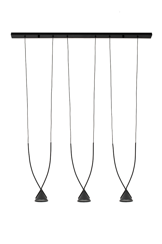 MOOSEE lampa wisząca ATLAS 3 czarna