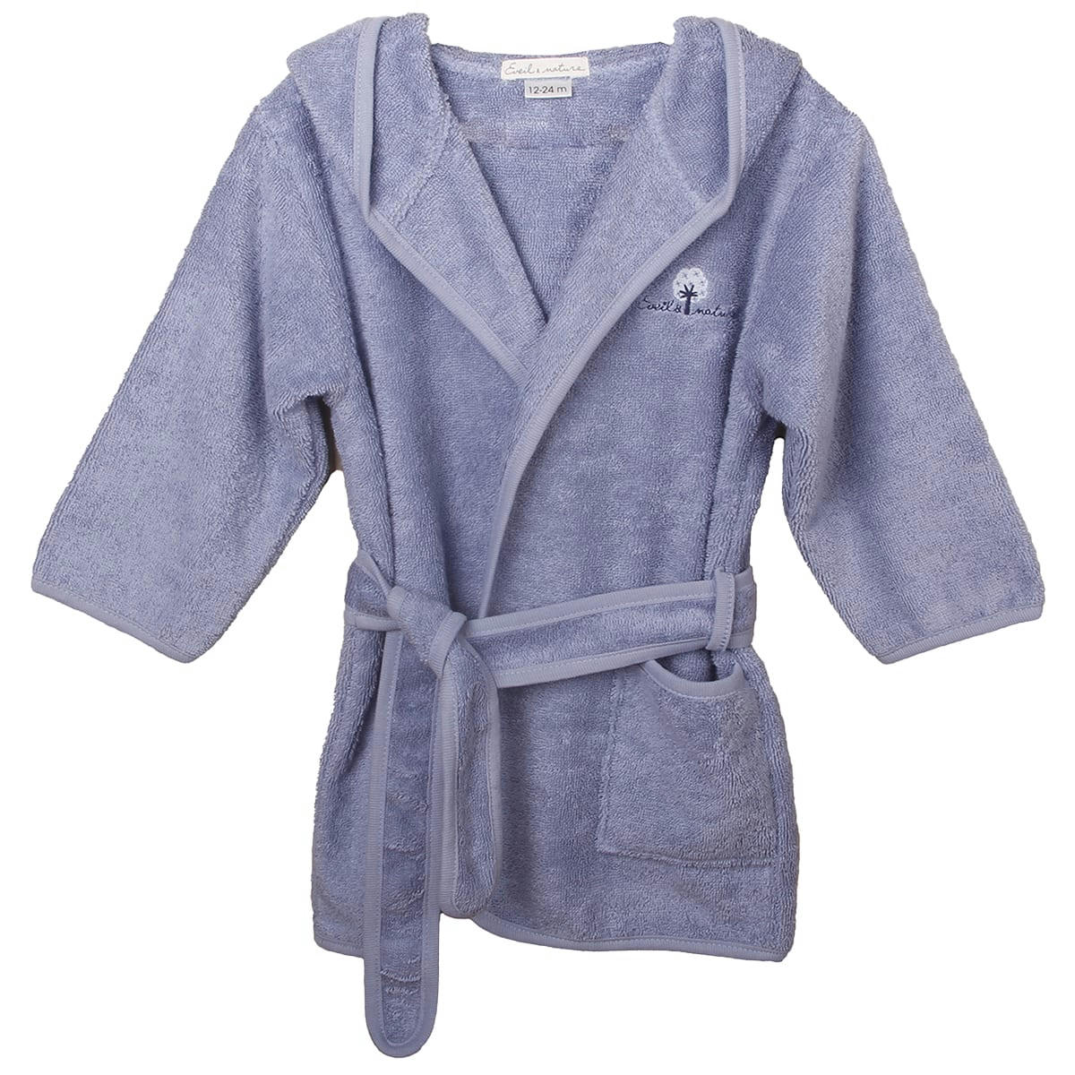 GAMME BIO UNIS - Peignoir 12/24 mois Coton bio Océan