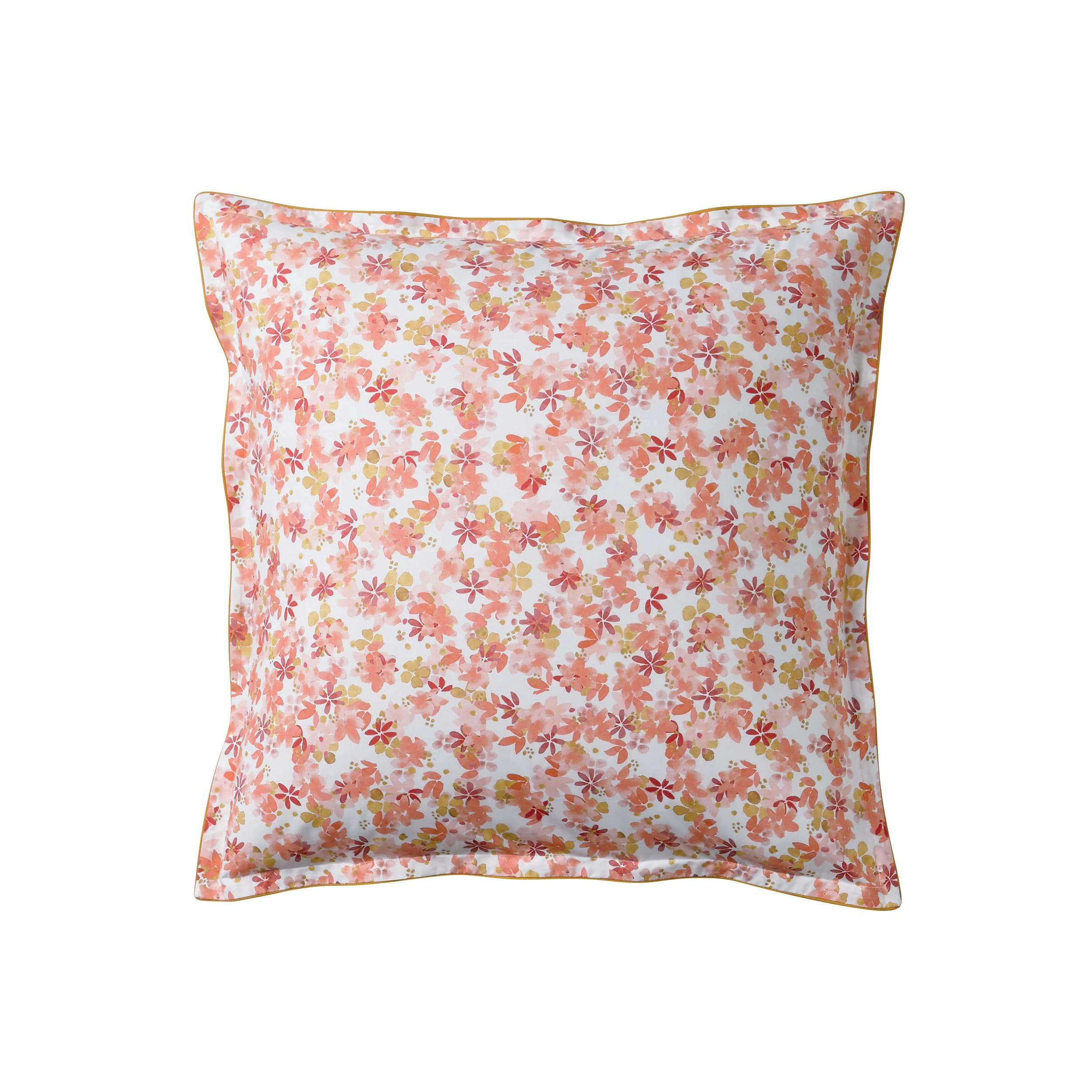 CIRCÉE - Taie d'oreiller en percale de coton rose 65x65