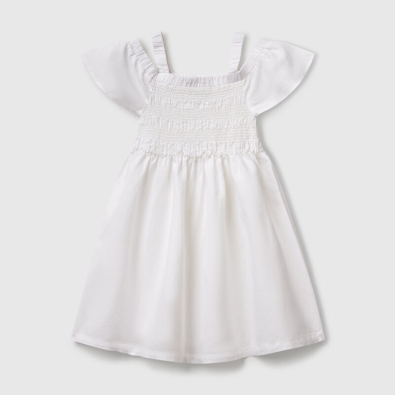 Linen blend dress