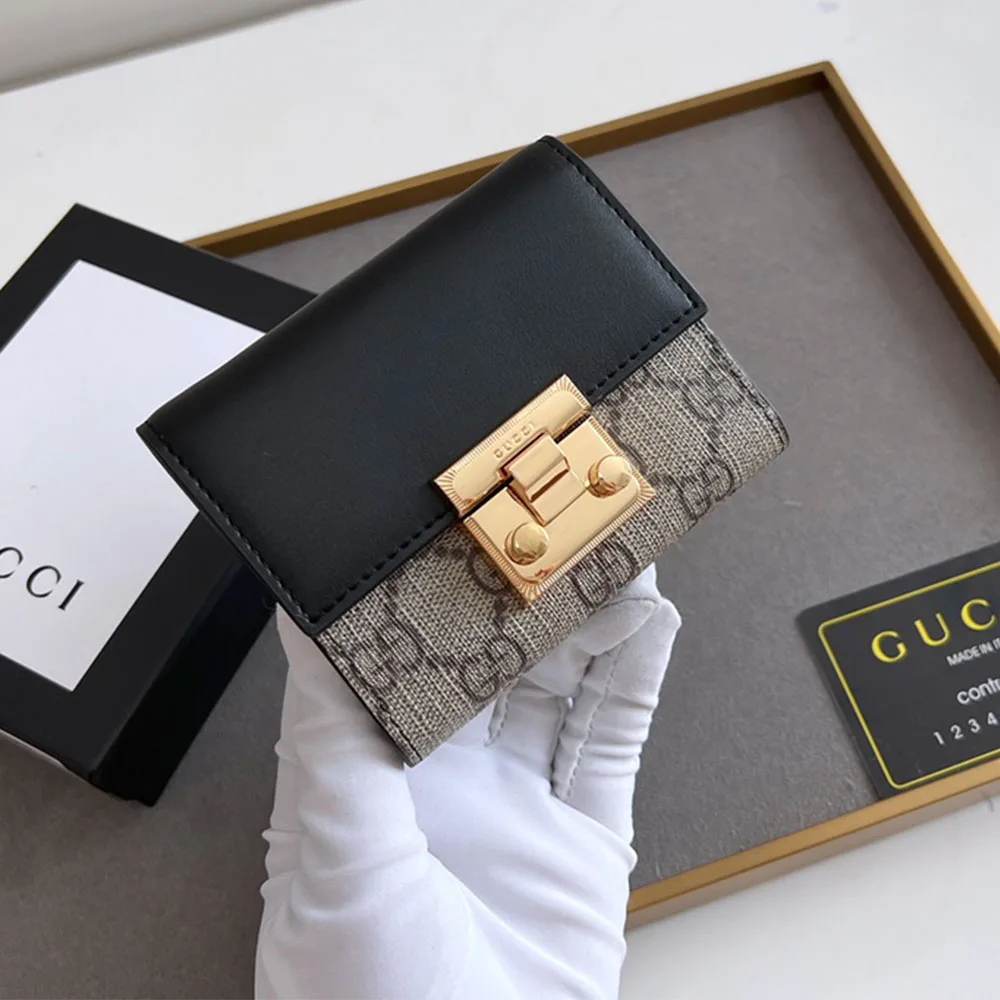 Gucci Padlock Three fold wallet