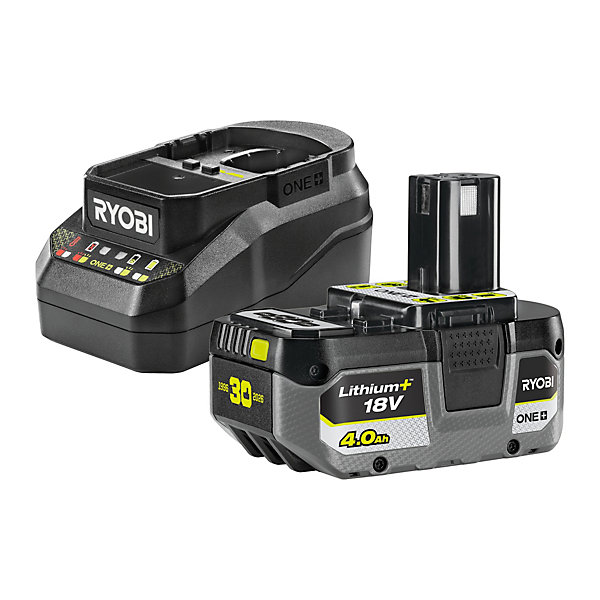 Pack batterie 4,0 Ah 18 V One  Lithium   chargeur 2 A