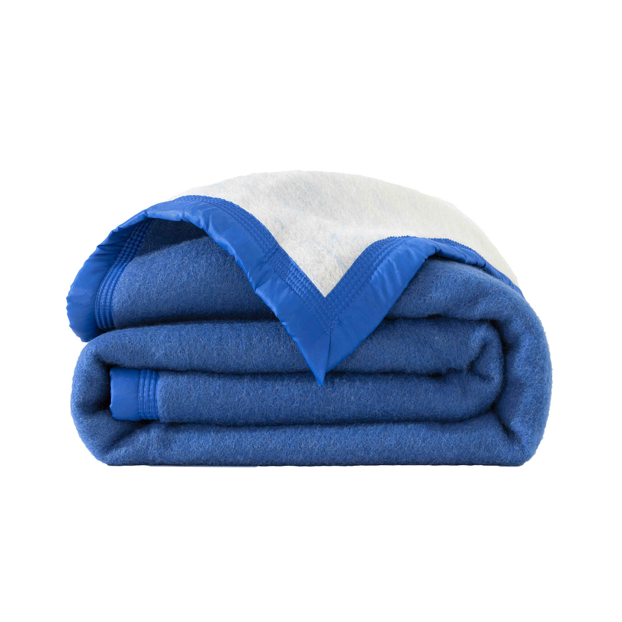Couverture bicolore pure laine 800 g/m²