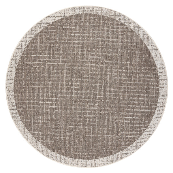 DYWAN SZNURKOWY SIZAL FLOORLUX KOŁO 20401 Ramka taupe / koło 120 cm